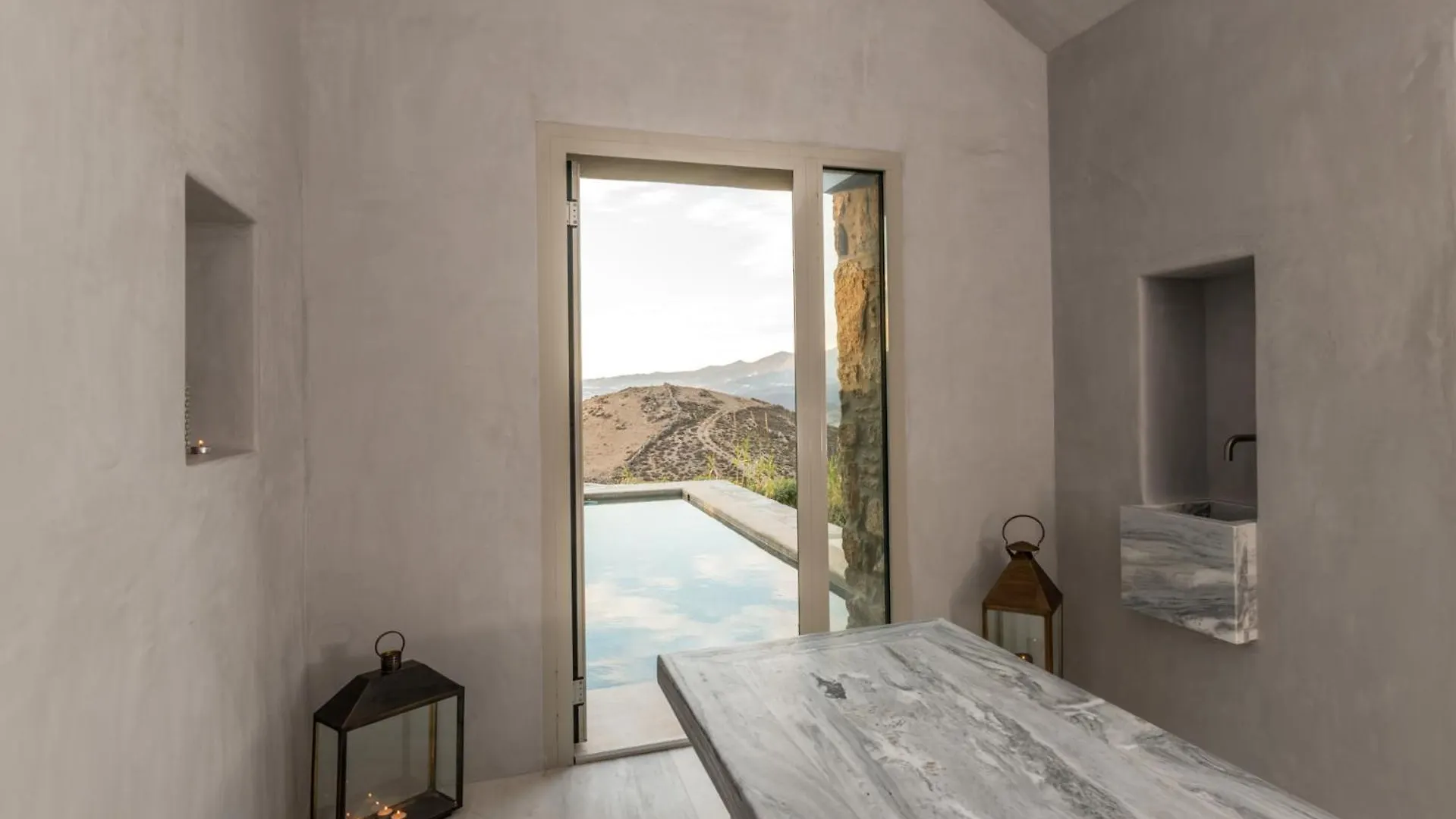 Villa Amra - Secluded Mykonos Haven With Sea Views, Heated Pool, Gym & Hammam Ftelia