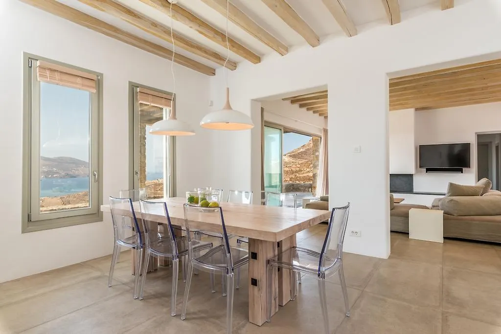 Villa Amra - Secluded Mykonos Haven With Sea Views, Heated Pool, Gym & Hammam Ftelia  Griechenland