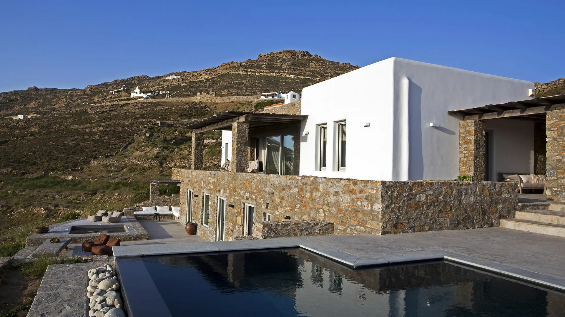 Villa Amra - Secluded Mykonos Haven With Sea Views, Heated Pool, Gym & Hammam Ftelia