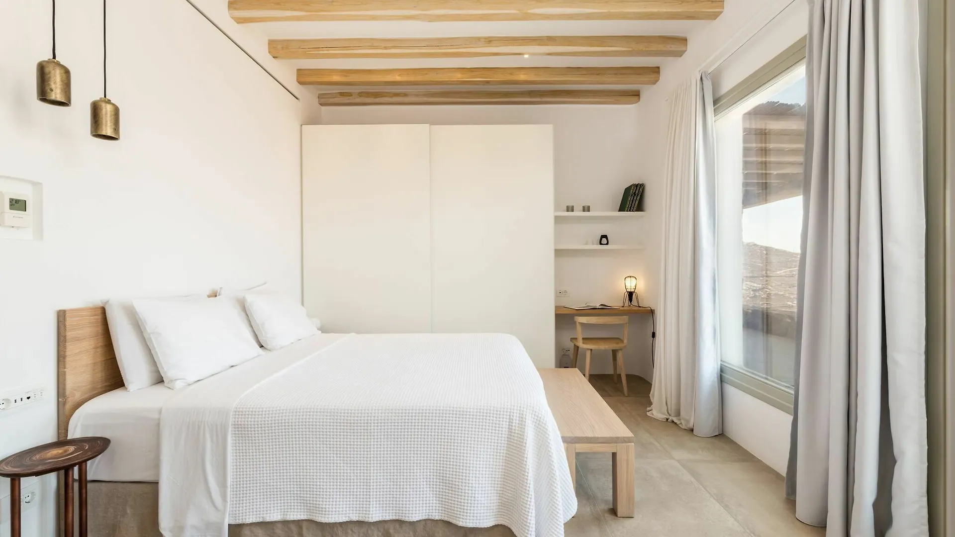 Villa Amra - Secluded Mykonos Haven With Sea Views, Heated Pool, Gym & Hammam Ftelia