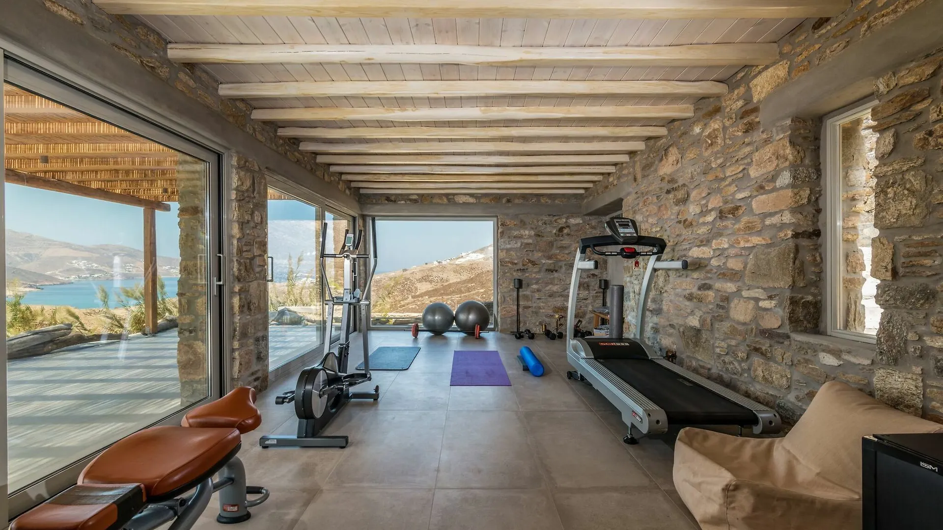 Villa Amra - Secluded Mykonos Haven With Sea Views, Heated Pool, Gym & Hammam Ftelia  0*, Ftelia (Mykonos) Griechenland