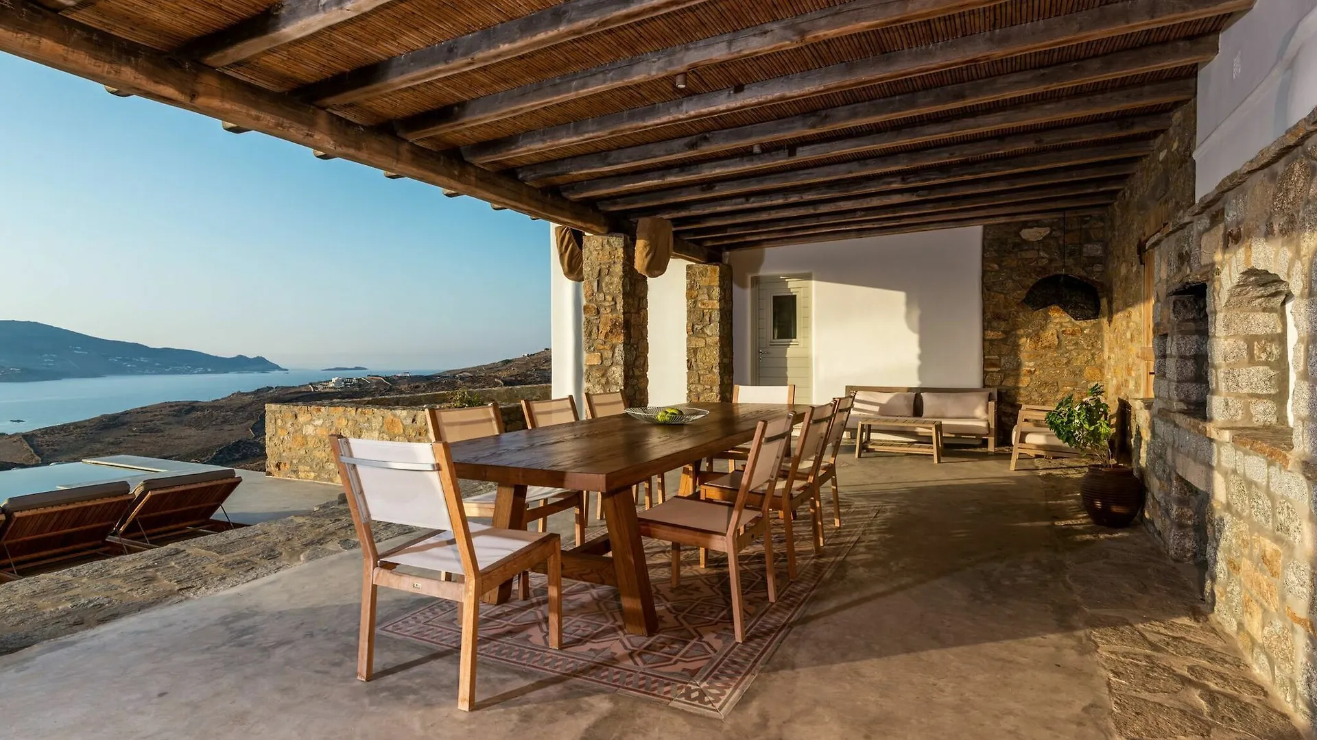 Villa Amra - Secluded Mykonos Haven With Sea Views, Heated Pool, Gym & Hammam Ftelia   Ftelia (Mykonos)