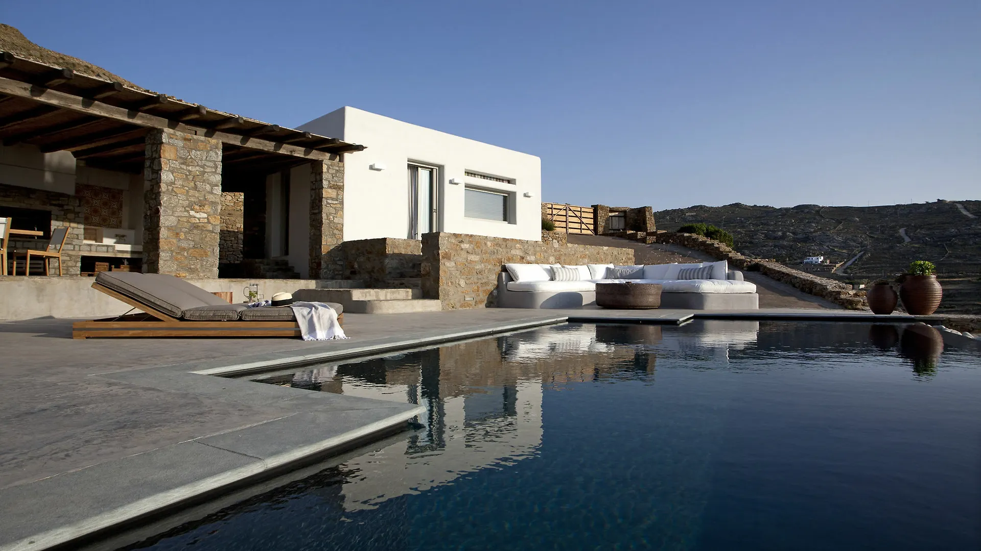 Villa Amra - Secluded Mykonos Haven With Sea Views, Heated Pool, Gym & Hammam Ftelia  Ftelia (Mykonos)