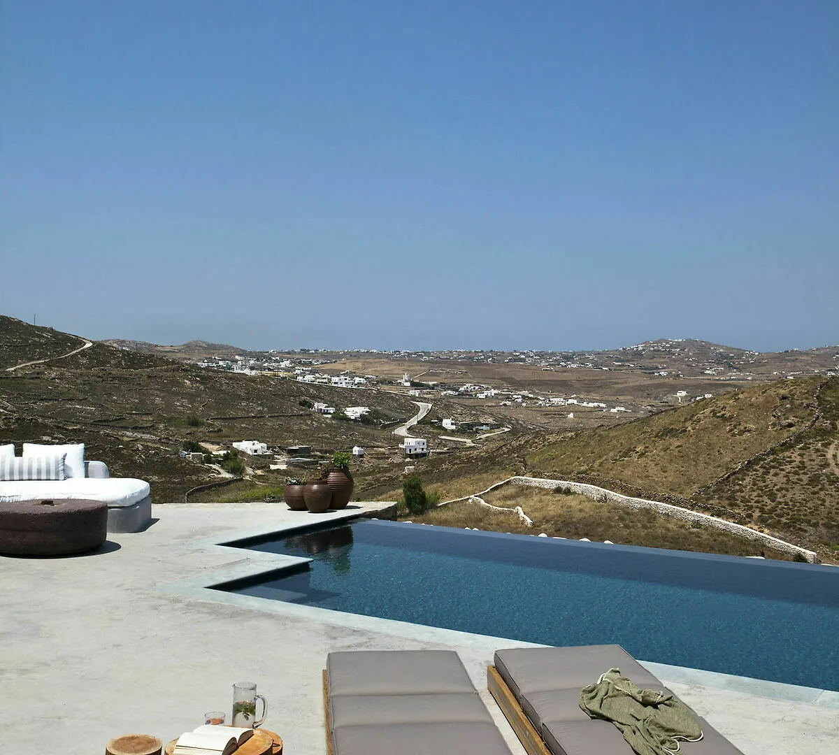 Villa Amra - Secluded Mykonos Haven With Sea Views, Heated Pool, Gym & Hammam Ftelia