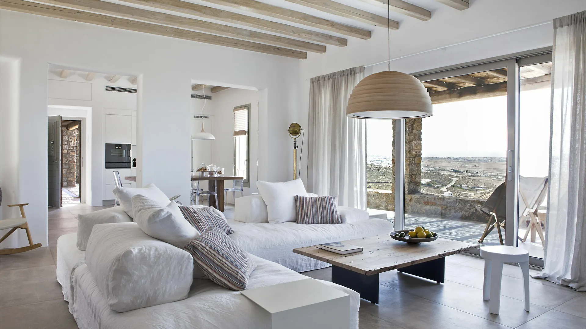 Villa Amra - Secluded Mykonos Haven With Sea Views, Heated Pool, Gym & Hammam Ftelia  0*, Ftelia (Mykonos) Grecja