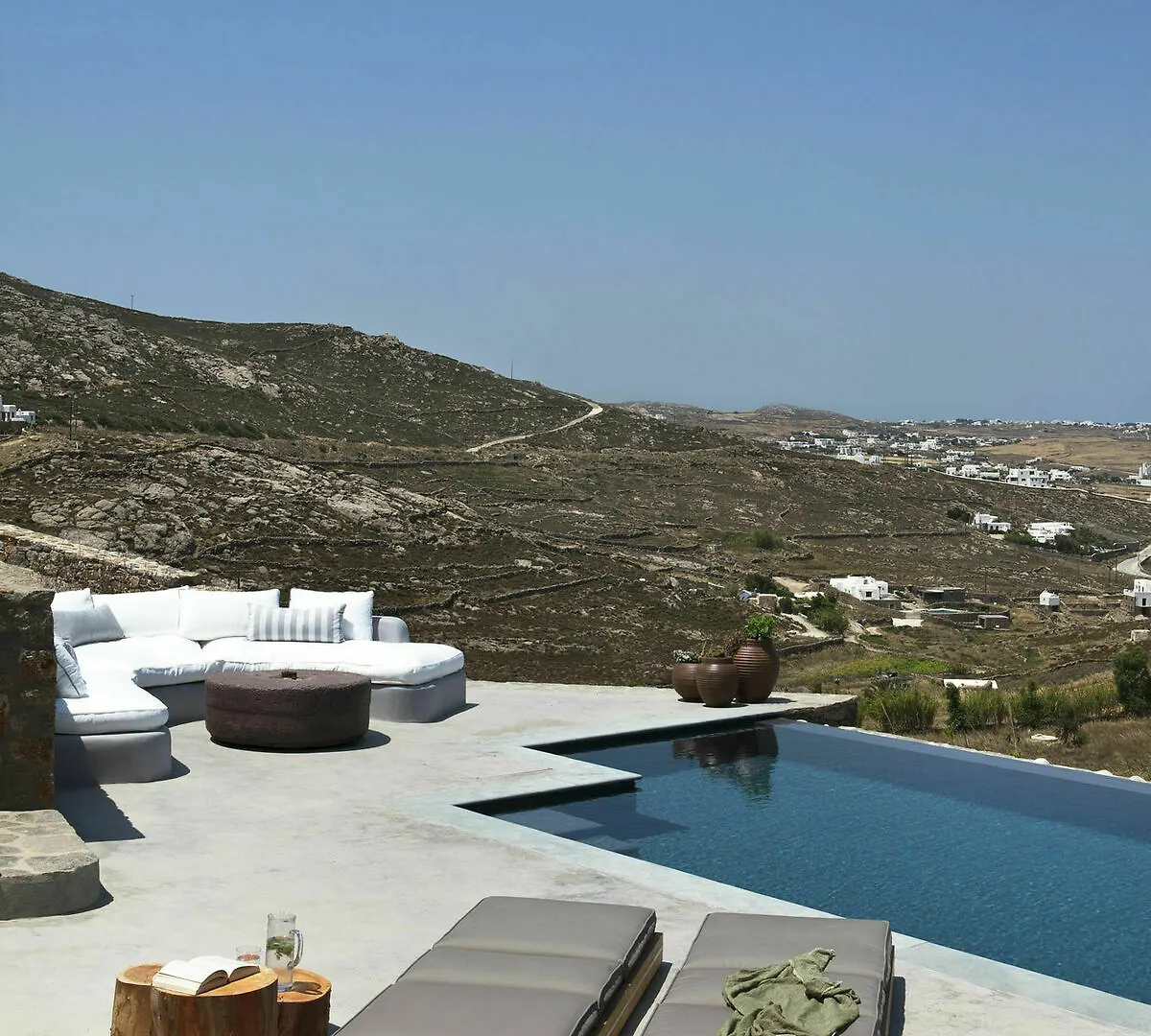 Villa Amra - Secluded Mykonos Haven With Sea Views, Heated Pool, Gym & Hammam Ftelia