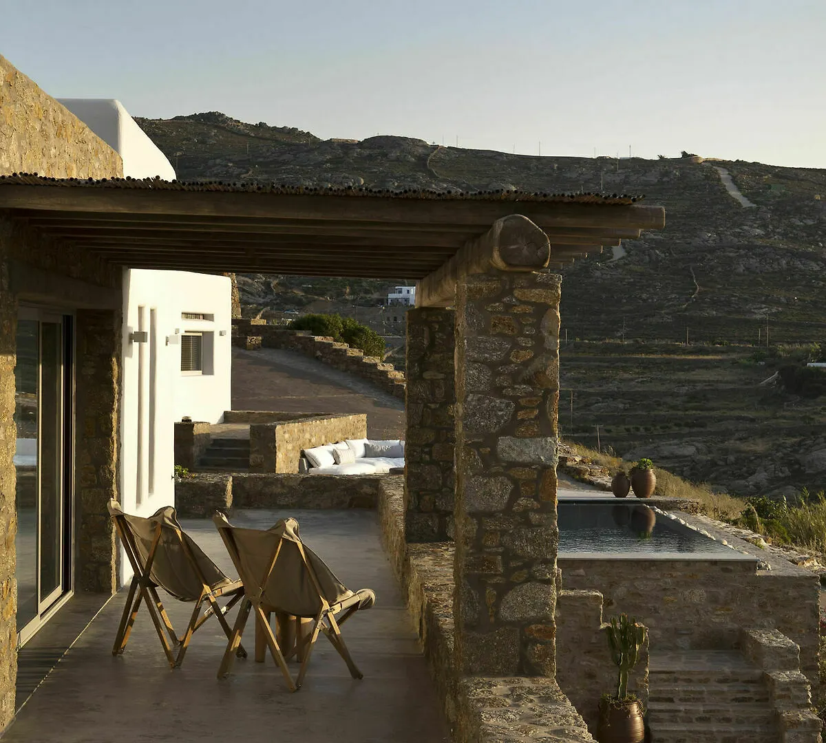 Villa Amra - Secluded Mykonos Haven With Sea Views, Heated Pool, Gym & Hammam Ftelia  0*, Ftelia (Mykonos) Grecja