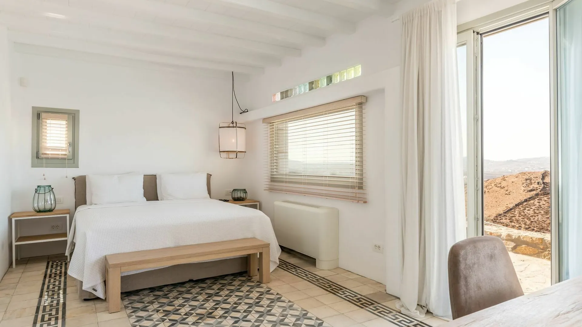Villa Amra - Secluded Mykonos Haven With Sea Views, Heated Pool, Gym & Hammam Ftelia
