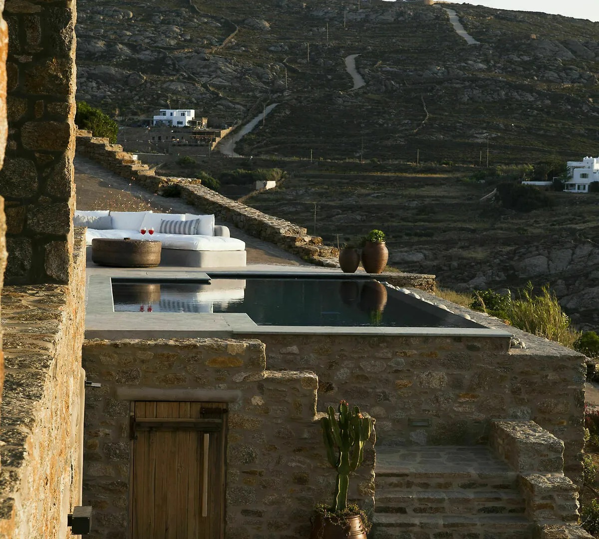 Villa Amra - Secluded Mykonos Haven With Sea Views, Heated Pool, Gym & Hammam Ftelia  Grecja